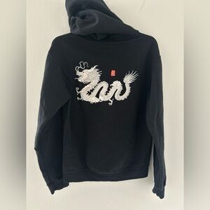 Black Dragon Embroidered Men's Sweater